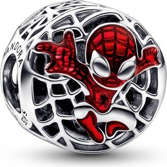 Sterling Silver Marvel Spider-Man Soaring City Charm