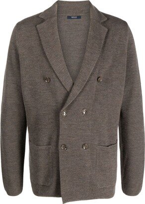 Boggi Milano Double-Breasted Notched-Lapels Cardigan