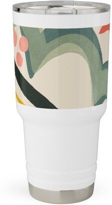 Travel Mugs: Rolling Hills - Multi Travel Tumbler, 30Oz, Multicolor