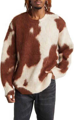 ONE OF THESE DAYS Horse Spot Jacquard Crewneck Sweater