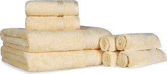 Ultra Soft Assorted 8Pc Absorbent Egyptian Cotton Towel Set