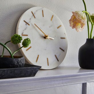 Marble + Brass Wall Clock-AB