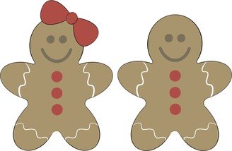 Gingerbread With Or Without Bow Cookie Cutter