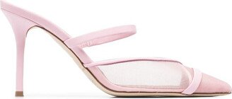 Clio 85 lace detail leather mules