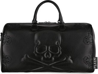 Logo-Embossed Leather Holdall