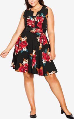 Trendy Plus Size Angelica Sleeveless Dress