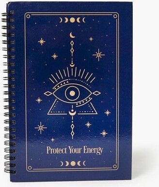 Protect Your Energy Spiral Journal in Navy