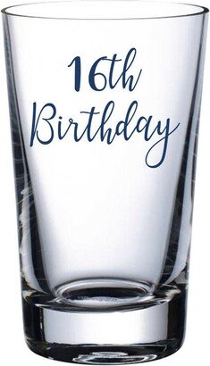 16Th Birthday - Vinyl Sticker Decal Transfer Label For Glasses, Mugs, Gift Bags. Happy Birthday, Celebrate, Party. Teenager. Sweet 16