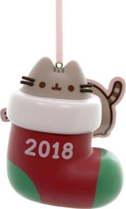 Enesco Holiday Ornaments Pusheen Stocking Surprise 2018 - 3.0 Inches - Department 56 - 6000468 - Plastic - Red