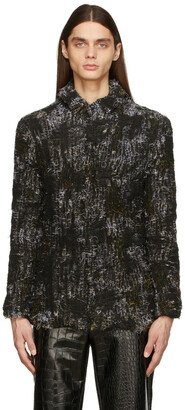 SSENSE Exclusive Black Boxy Shirt Jacket