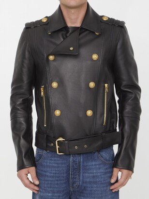 Leather Biker Jacket-AR