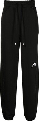 Logo-Embroidered Cotton Drawstring Trousers