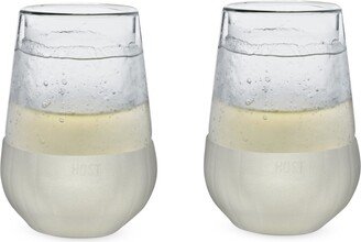 Glass Freeze Wine Glass, Set of 2