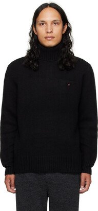 Black Ribbed Turtleneck-AA