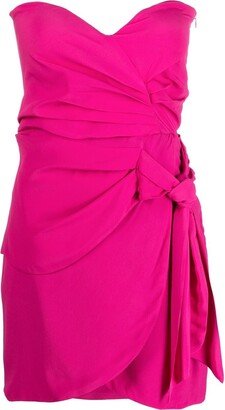 Ruched Knotted Minidress