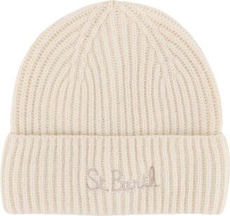 Logo Embroidered Beanie-AC