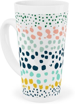 Mugs: Little Textured Dots - Multi Tall Latte Mug, 17Oz, Multicolor