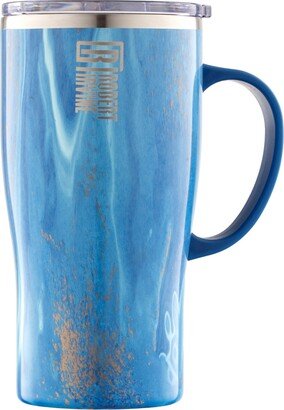 Robert Irvine Blue Geode Insulated Car Coffee Mug, 20 oz