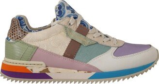 Multicolor Patchwork Lace Up Sneakers Women's Shoes