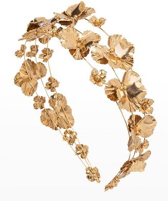 Sariyah 14K Flower Metal Headband