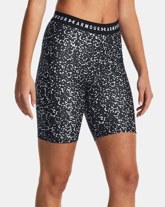 Women's HeatGear® Printed Bike Shorts