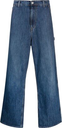 Blue Joiner Wide-Leg Jeans