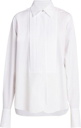 Oversized Poplin Tuxedo Shirt