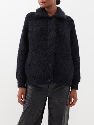 Collared Mohair-blend Bouclé Cardigan