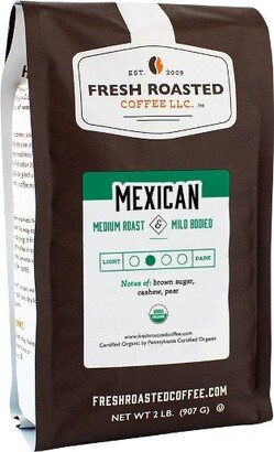 Fresh Roasted Coffee, Organic Mexican Coffee, Medium Roast Ground Coffee - 2lb