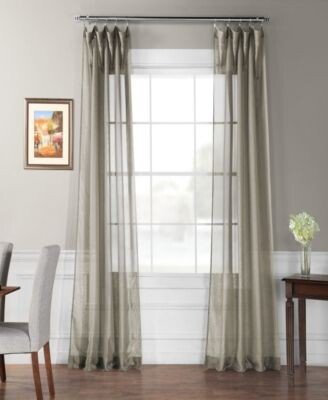 Exclusive Fabrics Furnishings Sheer Curtain Panels