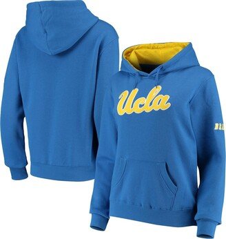 Women's Stadium Athletic Blue Ucla Bruins Big Logo Pullover Hoodie