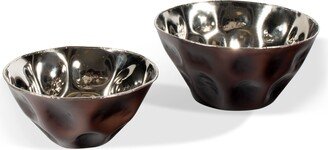 Gild Design House Maurice Decorative Metal Bowls, Set of 2 - 10 x 10 x 5