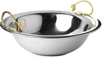 Netila Stainless Steel Bowl With Bronze handles 14