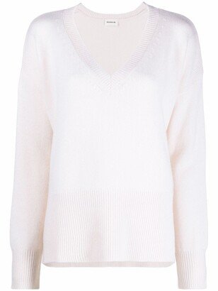 V-neck knitted jumper-DY