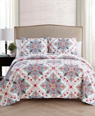 Wyndham Medallion 3-Pc. Quilt, King