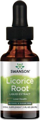 Swanson Health Products Swanson Herbal Supplements Licorice Root Liquid Extract - Alcohol & Sugar Free 2 g 1 fl oz Liquid