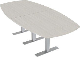 Skutchi Designs, Inc. 8 Person Arc Boat Conference Table Metal T Bases Harmony Series 8X4