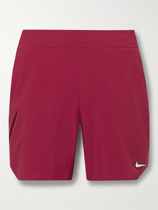 Nike Tennis NikeCourt Slam Straight-Leg Logo-Print Dri-FIT Tennis Shorts-AA