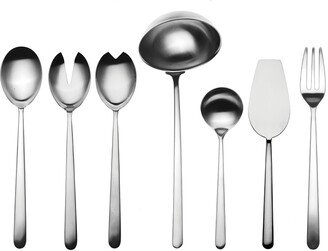 Linea Ice 7-Piece Full Flatware Serving Set