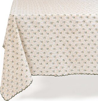 Sharland England Little Flower Tablecloth - Green