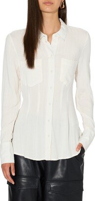 SOMETHING NEW Nadia Open Tie Back Blouse