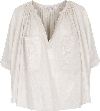 Helene Galwas Giovanna Blouse Natural White