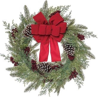 Artificial 24In Christmas Statement Classic Holiday Wreath
