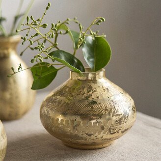 Bronze Etched Vase