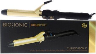 Gold Pro Curling Iron - Z-GPT-CI-1.0 by for Women - 1 Inch Curling Iron