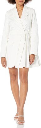 Women's Ivory Blazer Wrap Mini Dress by @thanuska.s