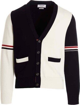 Color-Block Buttoned Cardigan