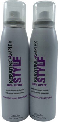 Style Therapy Lock Luster Spray Conditioner 3.5 OZ Set of 2