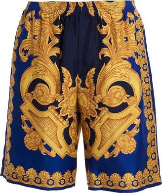 Baroque Pattern Knee-Length Shorts