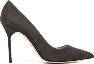 BB 100mm suede pumps